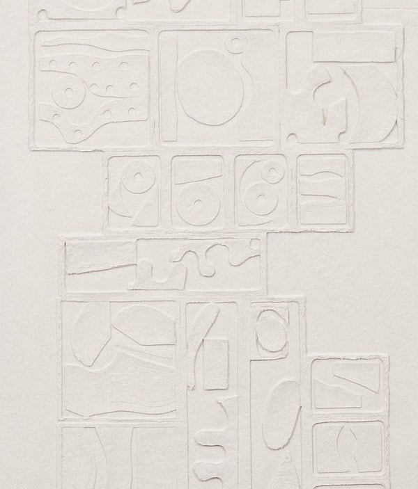 Famous 20th century woman artist Louise Nevelson "Sky Gate I" 1982.