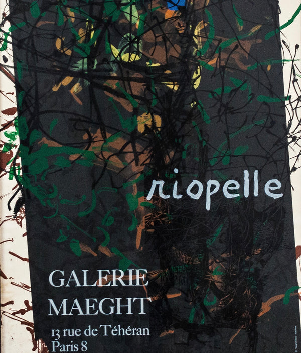 RIOPELLE EXHIBITION POSTER PARIS, 1970