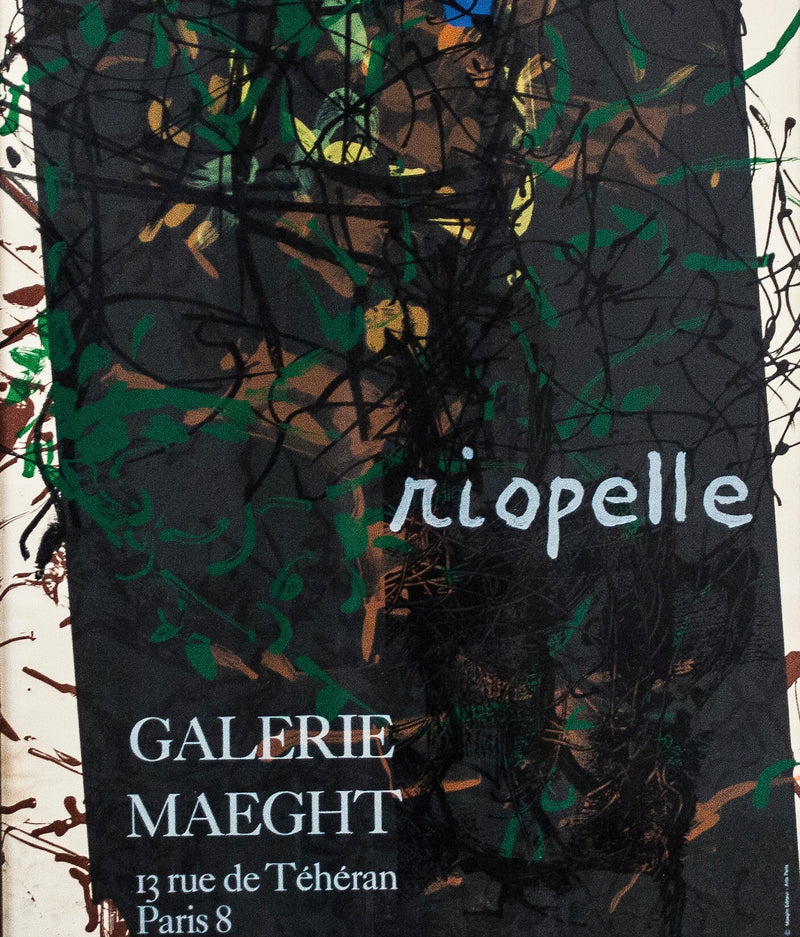 RIOPELLE EXHIBITION POSTER PARIS, 1970