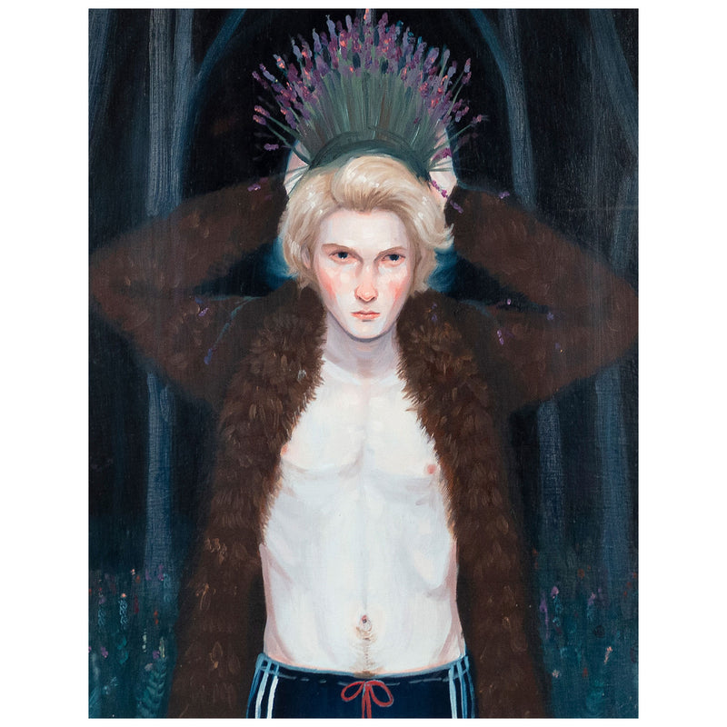 KRIS KNIGHT "DAUPHIN" OIL ON PAPER, 2009