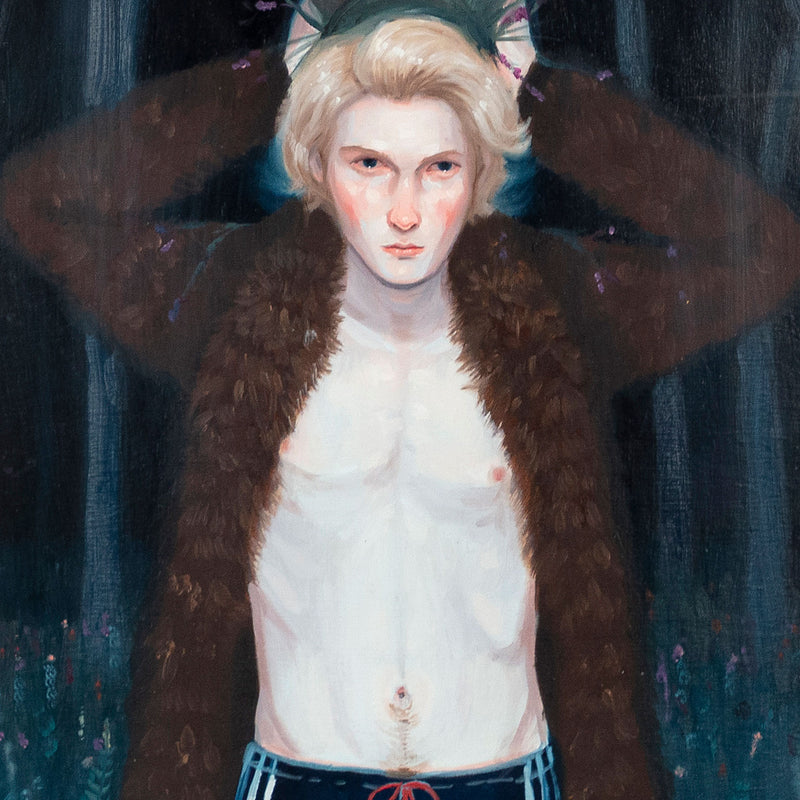 KRIS KNIGHT "DAUPHIN" OIL ON PAPER, 2009