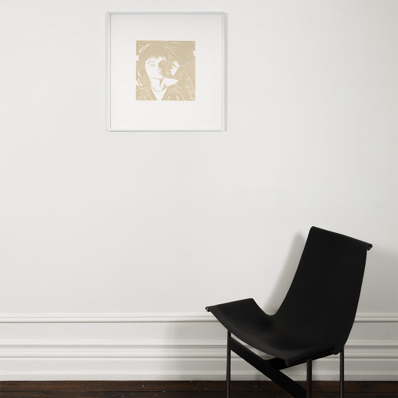 alex katz a tremor in the morning eric and anni woodcut woodblock print limited edition portfolio vincent katz and alex katz collaboration iconic american artist couples collect alex katz artwork signed editionned 