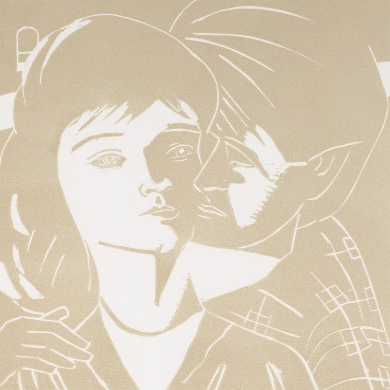 alex katz a tremor in the morning eric and anni woodcut woodblock print limited edition portfolio vincent katz and alex katz collaboration iconic american artist couples collect alex katz artwork signed editionned 