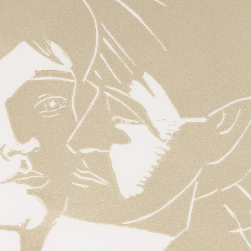 alex katz a tremor in the morning eric and anni woodcut woodblock print limited edition portfolio vincent katz and alex katz collaboration iconic american artist couples collect alex katz artwork signed editionned 
