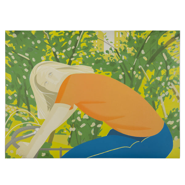 ALEX KATZ "BICYCLE RIDER" LITHOGRAPH, 1982
