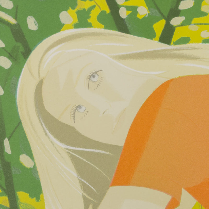 ALEX KATZ "BICYCLE RIDER" LITHOGRAPH, 1982