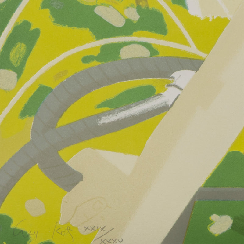 ALEX KATZ "BICYCLE RIDER" LITHOGRAPH, 1982