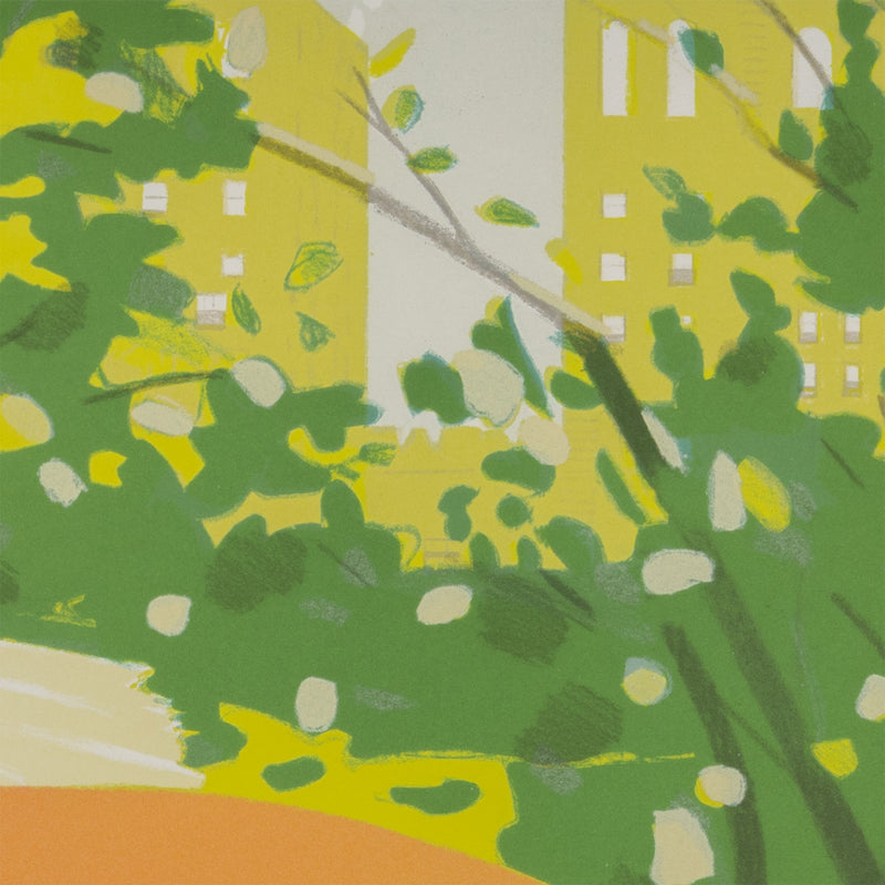 ALEX KATZ "BICYCLE RIDER" LITHOGRAPH, 1982