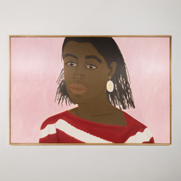 ALEX KATZ "CROLIE IN PINK", 1985