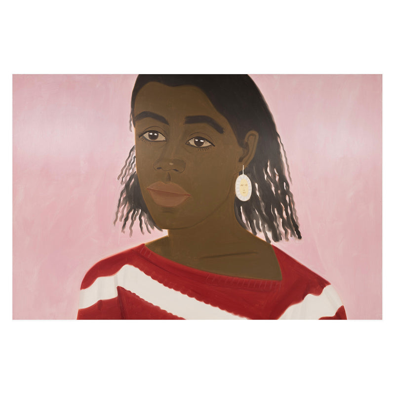 ALEX KATZ "CROLIE IN PINK", 1985
