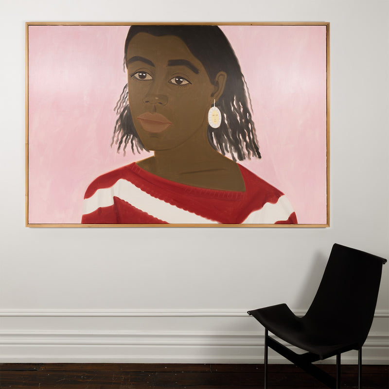 ALEX KATZ "CROLIE IN PINK", 1985