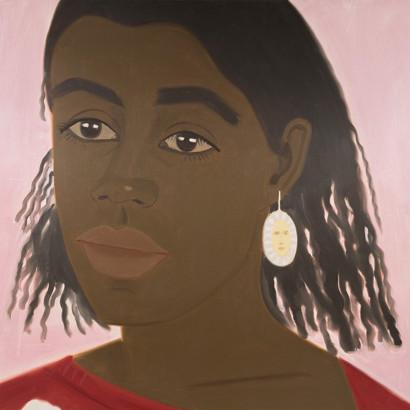 ALEX KATZ "CROLIE IN PINK", 1985