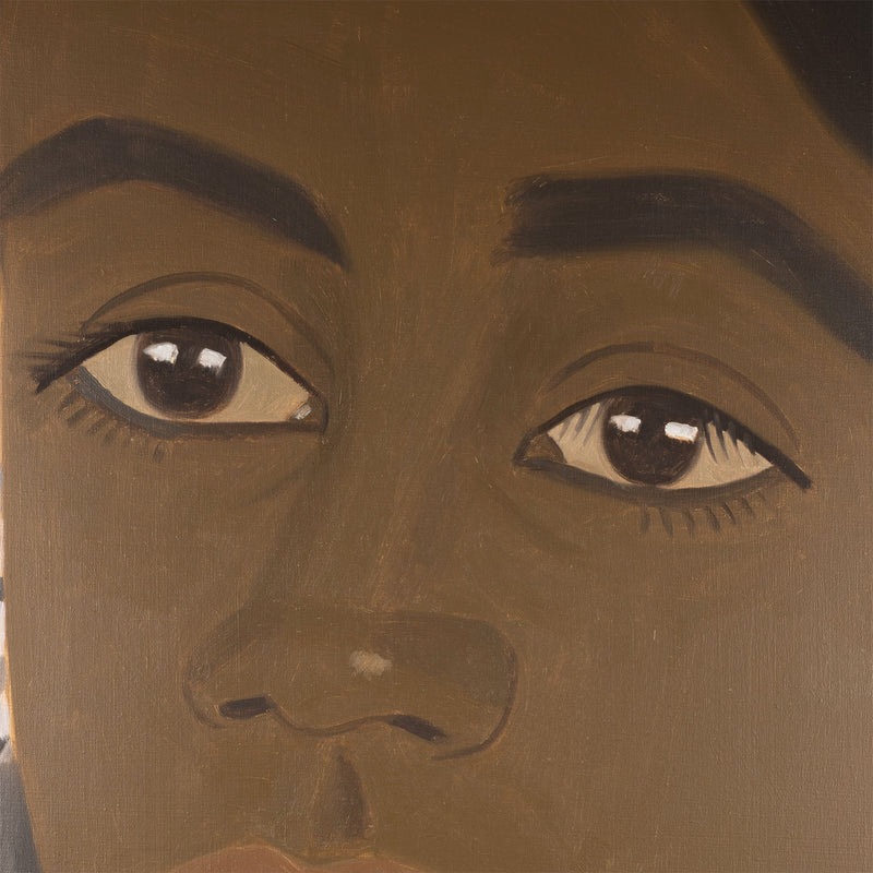 ALEX KATZ "CROLIE IN PINK", 1985