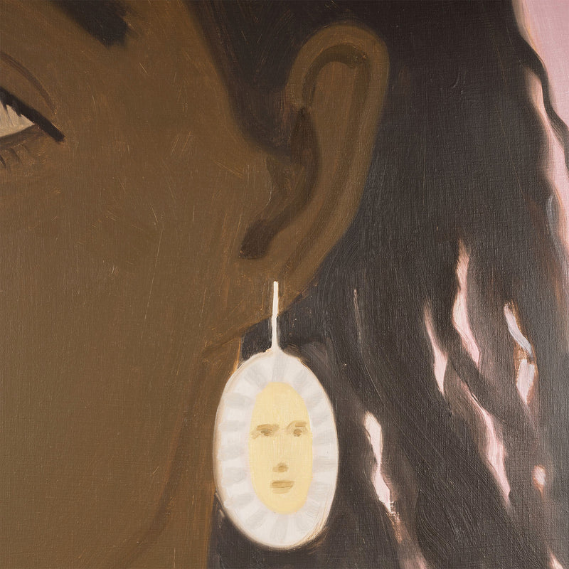 ALEX KATZ "CROLIE IN PINK", 1985