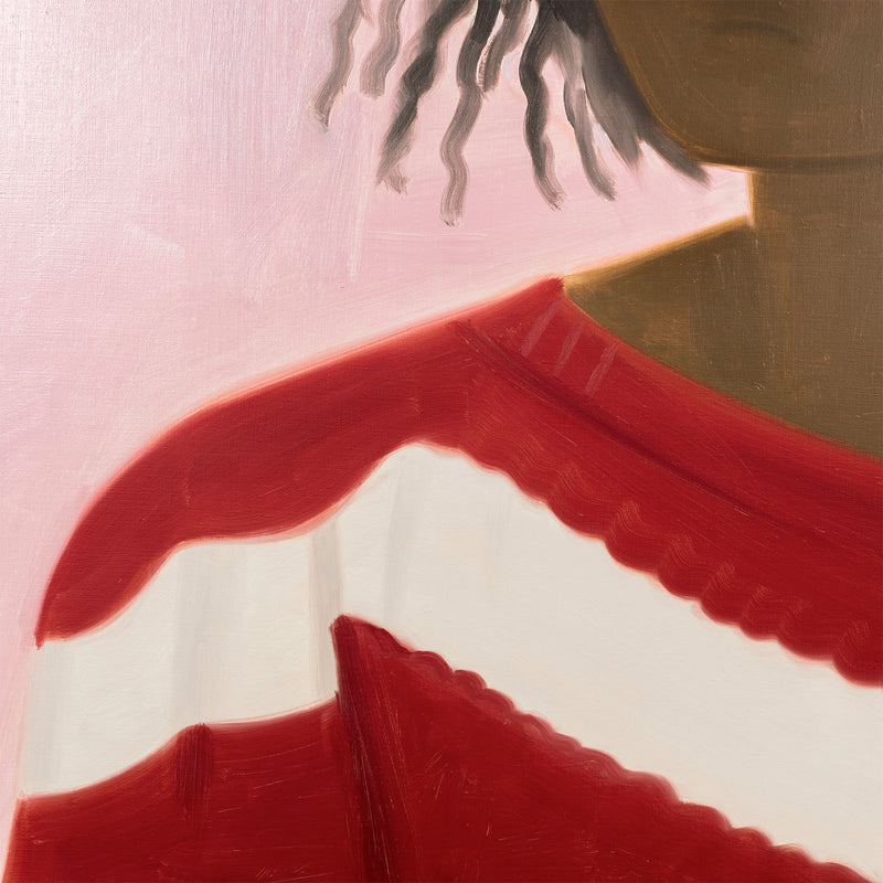 ALEX KATZ "CROLIE IN PINK", 1985
