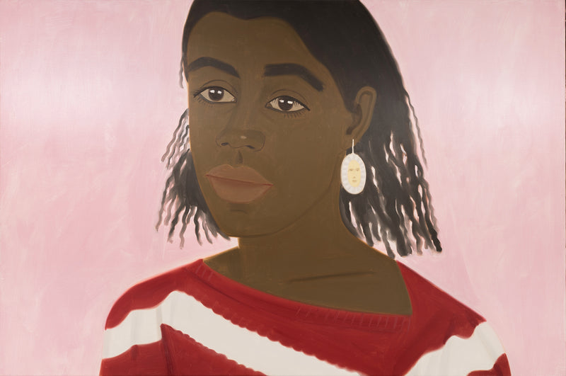 ALEX KATZ "CROLIE IN PINK", 1985