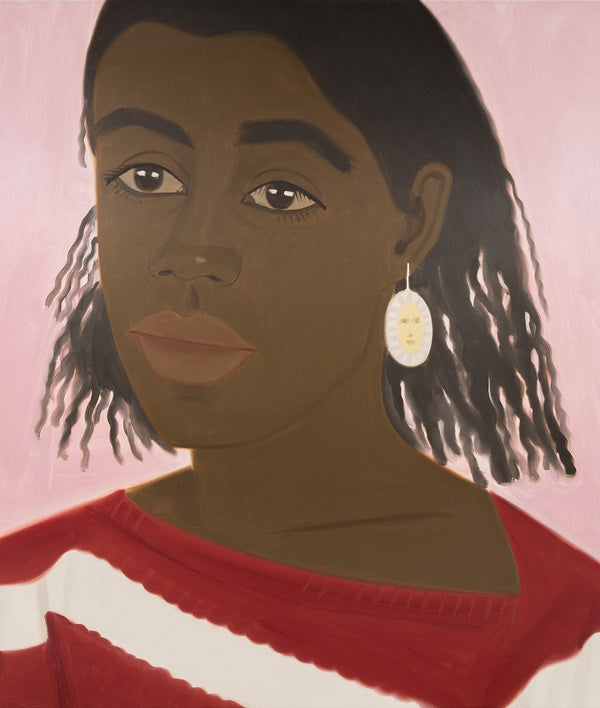 ALEX KATZ "CROLIE IN PINK", 1985