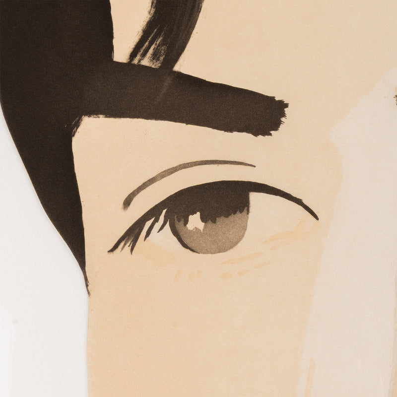 ALEX KATZ "LARGE HEAD OF VINCENT" AQUATINT, 1982