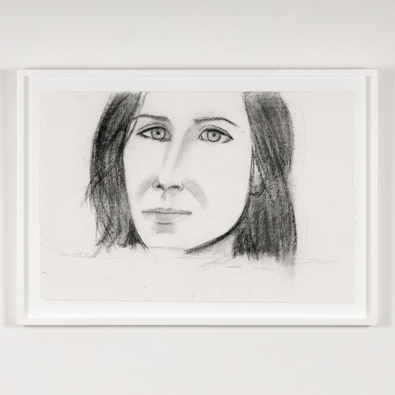 ALEX KATZ "MICHELE" CHARCOAL, 2005
