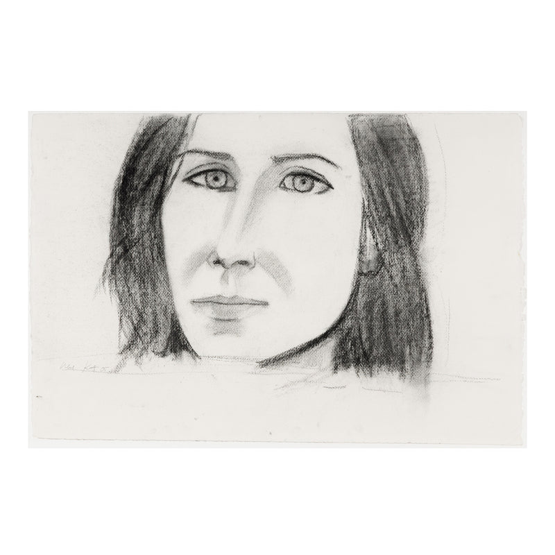 ALEX KATZ "MICHELE" CHARCOAL, 2005