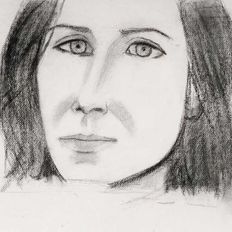 ALEX KATZ "MICHELE" CHARCOAL, 2005
