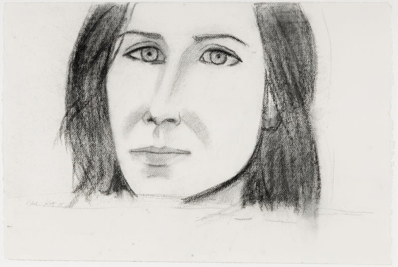 ALEX KATZ "MICHELE" CHARCOAL, 2005