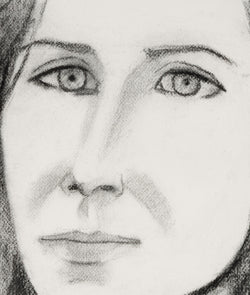 ALEX KATZ "MICHELE" CHARCOAL, 2005