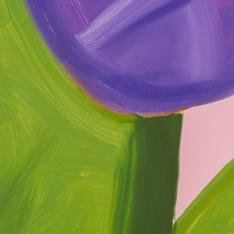 alex katz purple tulips 1 print flowers portfolio printmaking archival inkjet laser print limited edition iconic american artist living caviar20 buy american artwork buy alex katz flowers maine floral portrait purple pink green spring fresh pastels