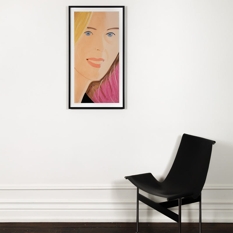 alex katz sasha 1 print 2016 portrature iconic amercan artist painting pink magenta striking close crop portrait print limited edition framed collect alex katz buy sell alex katz artwork prints paintings 
