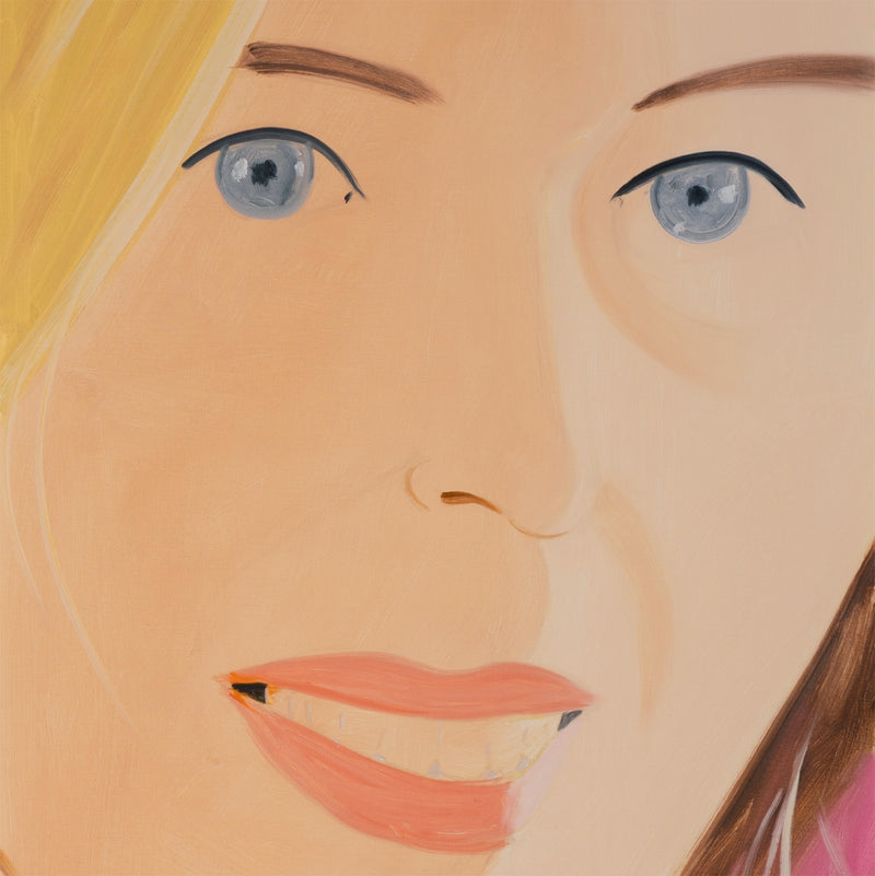 alex katz sasha 1 print 2016 portrature iconic amercan artist painting pink magenta striking close crop portrait print limited edition framed collect alex katz buy sell alex katz artwork prints paintings 