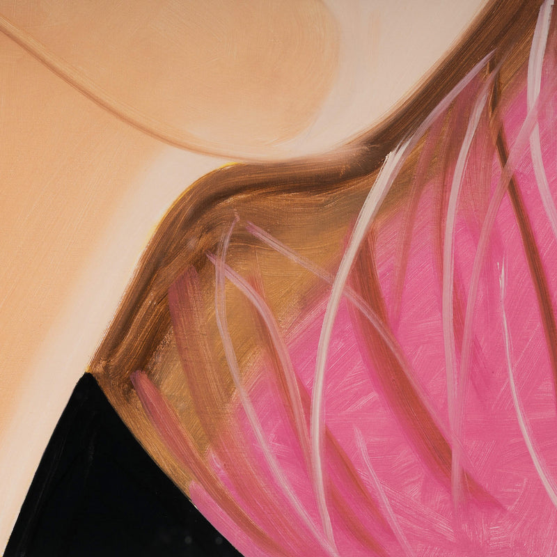 alex katz sasha 1 print 2016 portrature iconic amercan artist painting pink magenta striking close crop portrait print limited edition framed collect alex katz buy sell alex katz artwork prints paintings 