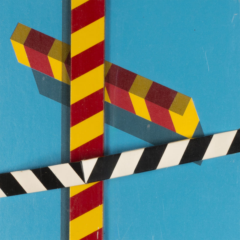 allan d'arcangelo abstract pop art hard-edge abstraction op art highways american artist american roadways roadtrip multiples signs hazards stripes 3-d art limited edition 1971 1970s 