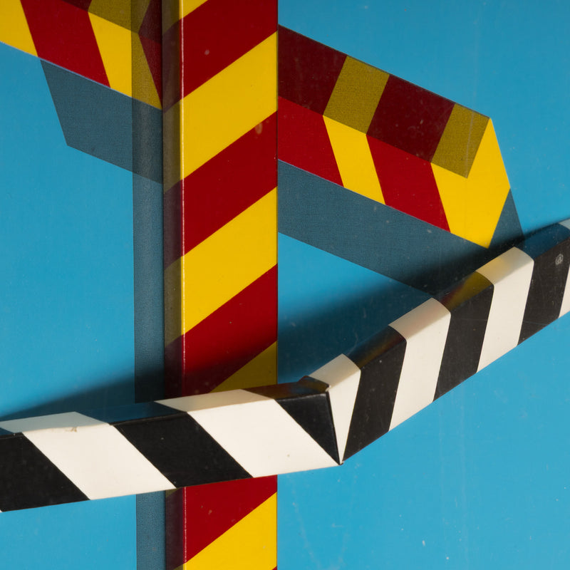 allan d'arcangelo abstract pop art hard-edge abstraction op art highways american artist american roadways roadtrip multiples signs hazards stripes 3-d art limited edition 1971 1970s 