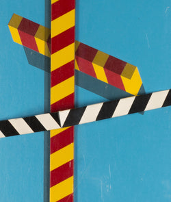 allan d'arcangelo abstract pop art hard-edge abstraction op art highways american artist american roadways roadtrip multiples signs hazards stripes 3-d art limited edition 1971 1970s 