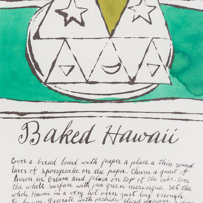 ANDY WARHOL "BAKED HAWAII" LITHOGRAPH, 1959