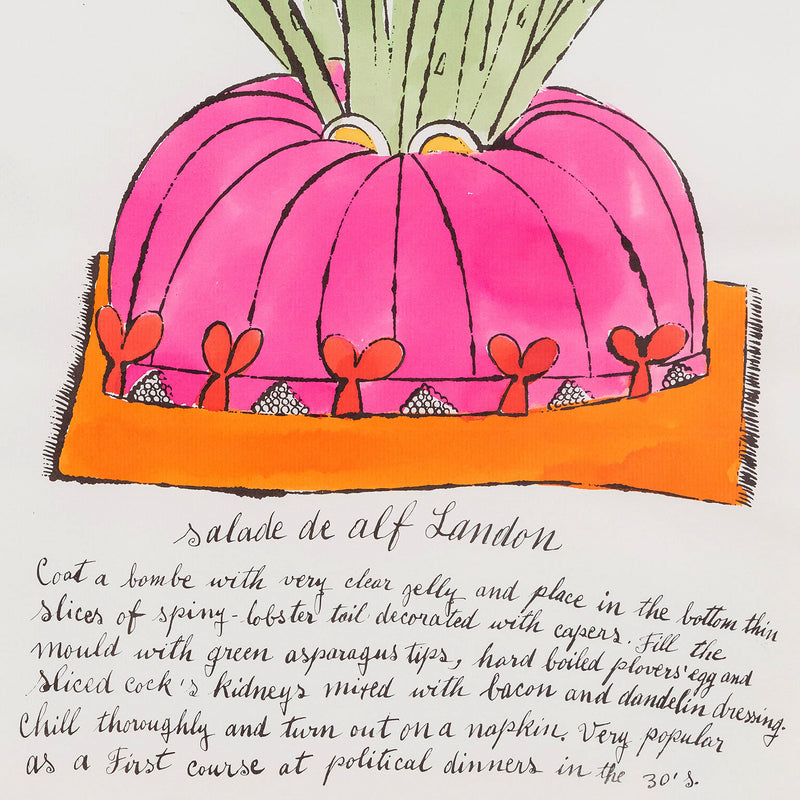 ANDY WARHOL "SALADE DE ALF LANDON", 1959
