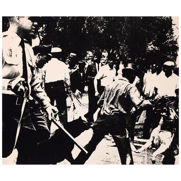 ANDY WARHOL "BIRMINGHAM RACE RIOTS" SCREENPRINT, 1964