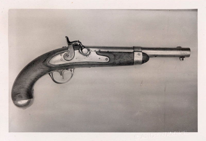 Andy Warhol Untitled "Pistol"  USA, 1981. Unique polaroid print from the "Knives and Guns" series.