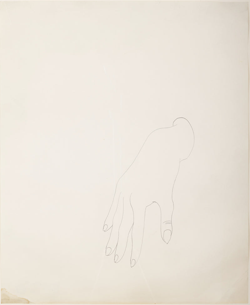 ANDY WARHOL "HER RIGHT HAND" DRAWING, 1956