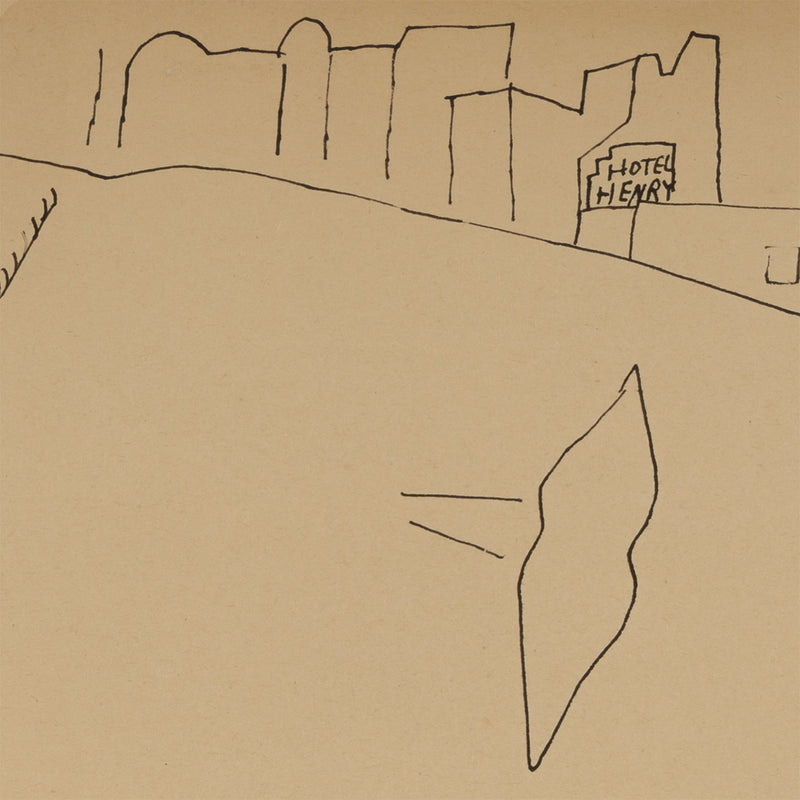 ANDY WARHOL "JOHN BUTLER SUNNING" DRAWING, 1954