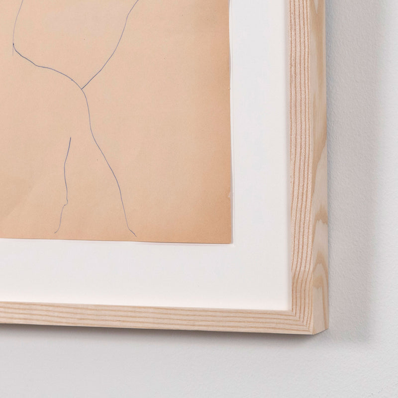 ANDY WARHOL "OVER HEAD" DRAWING, c.1955