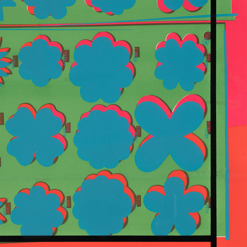 andy warhol screenprint silkscreen pop art ticket for film festival framed artwork admit one iconic pop artist printmaking 1976 floral flowers 