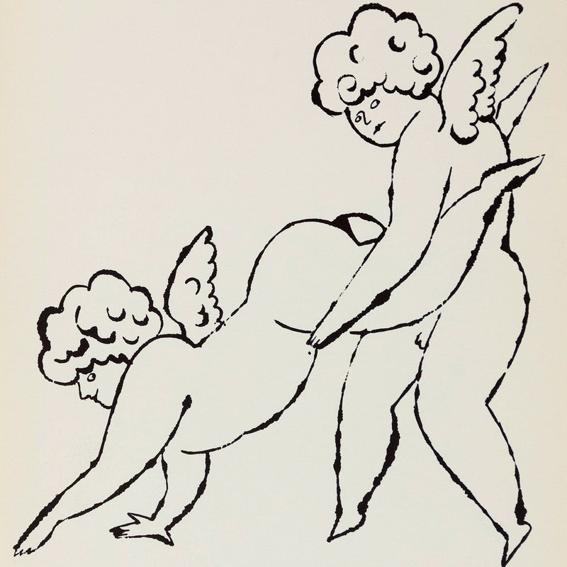 ANDY WARHOL "PUTTI DUO", 1956