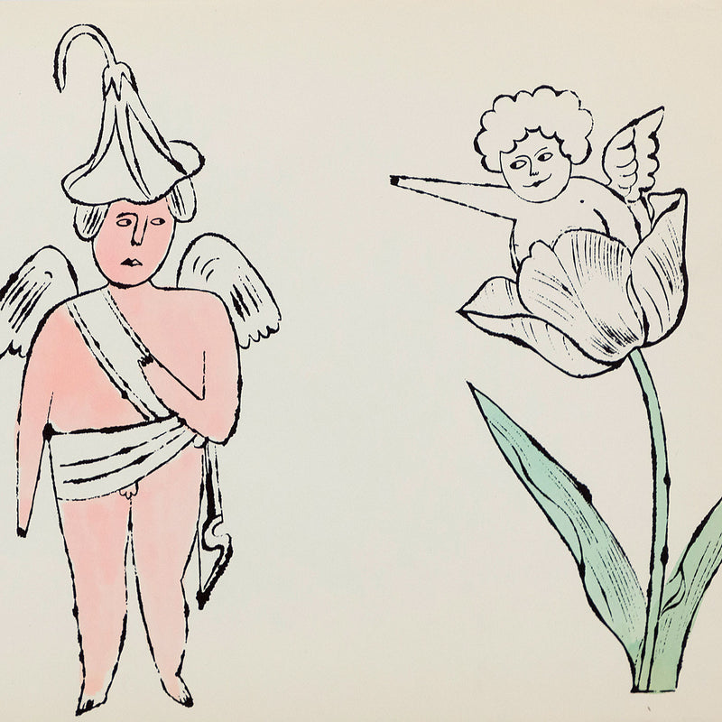 ANDY WARHOL "FLOWER ANGEL", 1956