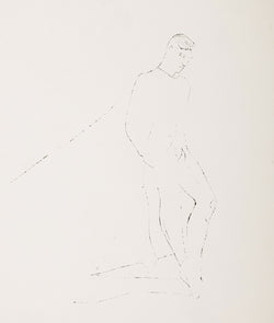 andy warhol inkblot drawing original 1950s portrait of igor youskevitch 1953-1955 1950s c. early work