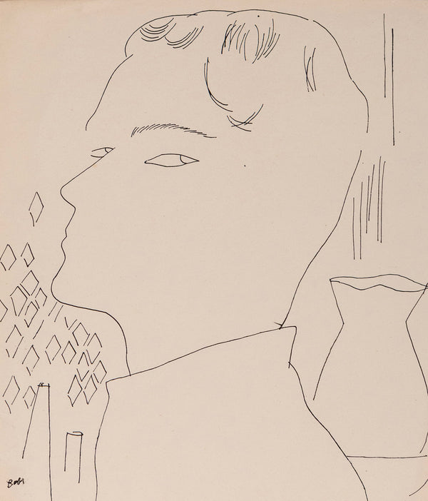 ANDY WARHOL "BOB" DRAWING, 1955