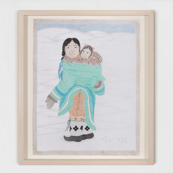 ANNIE POOTOOGOOK "MOTHER AND CHILD" DRAWING, 2012