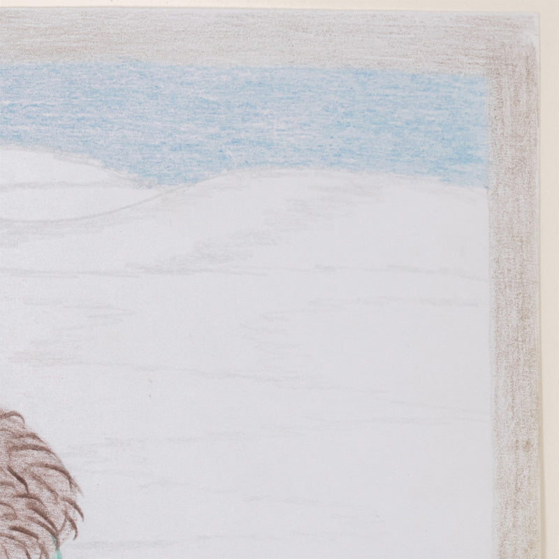 ANNIE POOTOOGOOK "MOTHER AND CHILD" DRAWING, 2012