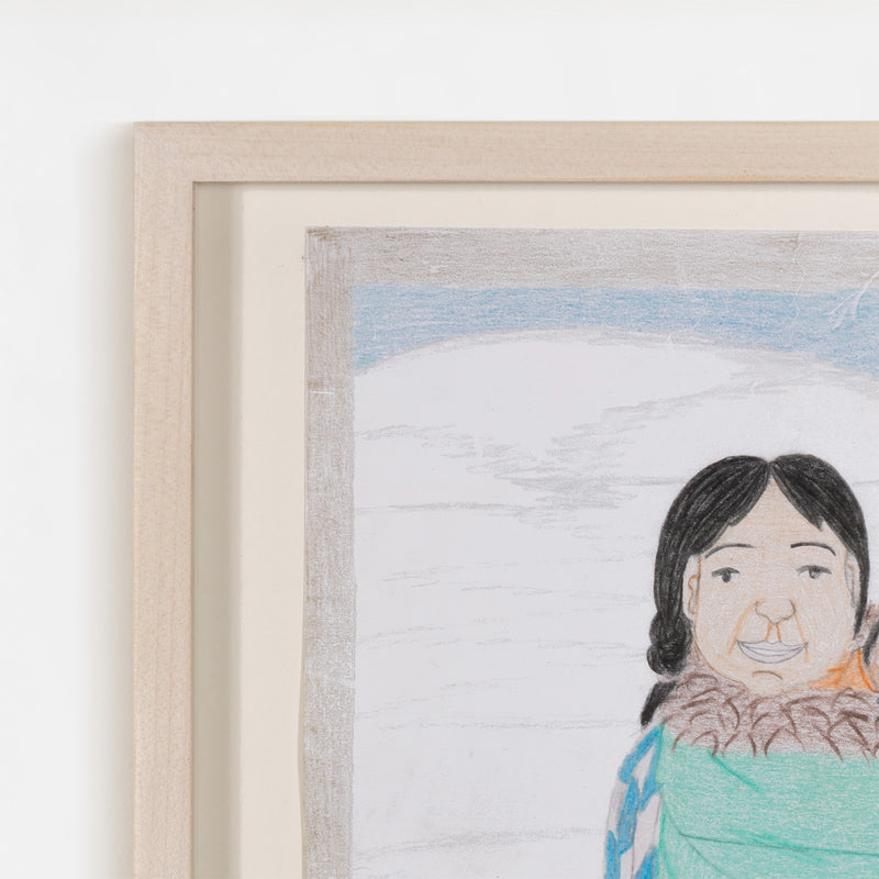 ANNIE POOTOOGOOK "MOTHER AND CHILD" DRAWING, 2012