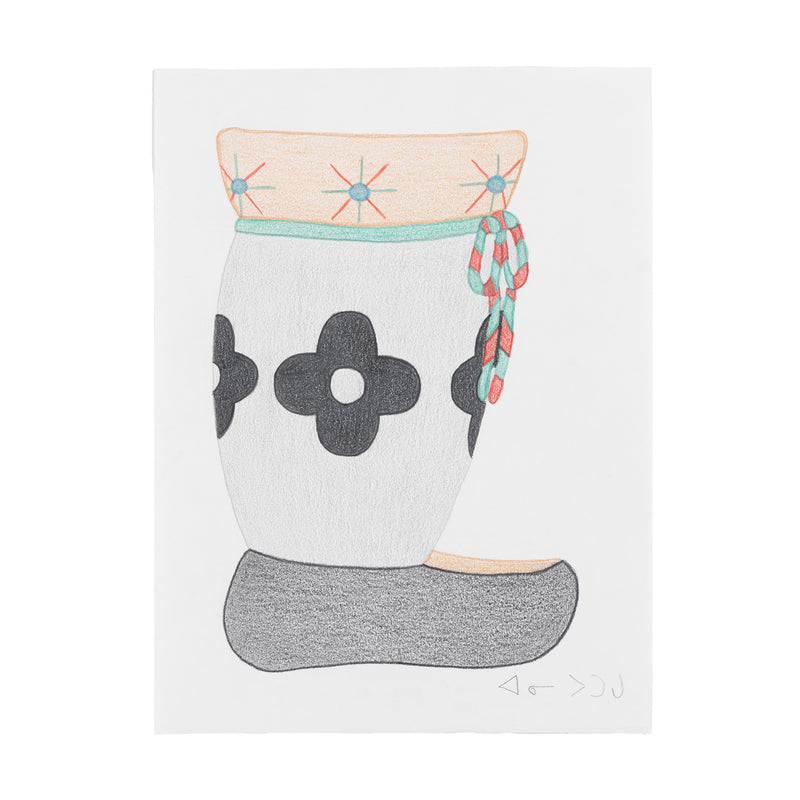 ANNIE POOTOOGOOK "MUKLUK" DRAWING, 2012